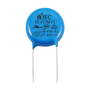 时尚陶瓷蓝色圆形10Kv 2200Pf 102M 250V电源卤素烤箱陶瓷圆盘电容器/