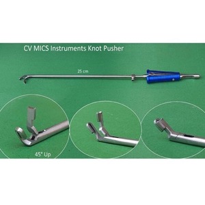 Pince à nœuds en acier inoxydable à 45 degrés, réutilisable, instrument manuel pour la chirurgie cardiaque et les applications de suture - Product Image 6