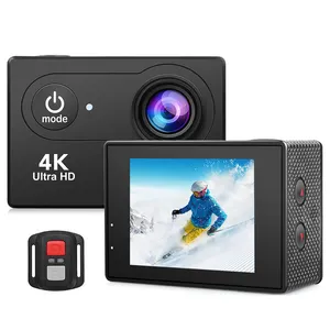 Kamera Aksi 4K Pribadi HD 60fps WiFi, Kamera Olahraga Tahan Air 2.0 Inci