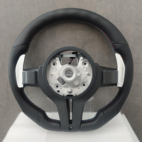 Volant en cuir noir M Sport pour l'intérieur automobile, compatible avec BMW F10 F30 F31 F32 F20 E92 E60 X6 E71 X5 E70 M3 M4 M5 M6