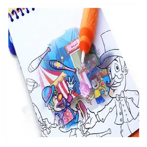Livre d'images magiques pour enfants livre de natation papier en cuir Textile encre Pigment poudre change de couleur dans l'eau