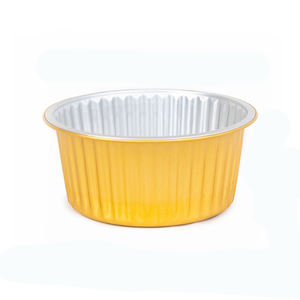 Barquette rectangulaire dorée de 930 ml, micro-ondable, pour emballage alimentaire, en aluminium, boîte à lunch - Product Image 3