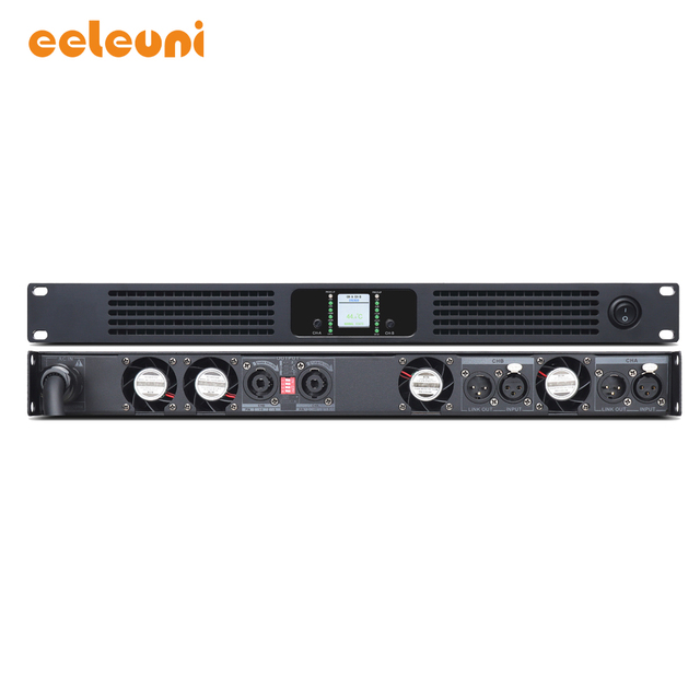 2 Channel 3000W 8Ω Power Amplifier Class D Amplificador Stereo Modes EN12002 for Club for Stage Support 4Ω