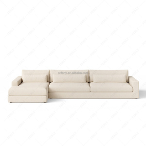 FERLY Divano Componibile a L in Microfibra Convertibile, <span class=keywords><strong>Arredamento</strong></span> Moderno per Interni, Set di Divani per Soggiorno - Product Image 3