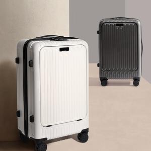 TSA Lock 20-Zoll-Handgepäckkofferset ABS PC Hartschalen-Spinner-Caster 24/26 Zoll Front Open Laptop-Tasche Mehrzweck gebrauch - Product Image 5