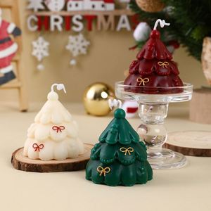 <b>Christmas</b> <b>Tree</b> Shaped Scented Handmade Aromatherapy <b>Candle</b> for Xmas Home Decoration Party Favors Holiday Gift Ornament - Product Image 1