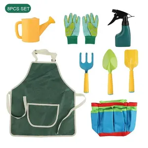 Conjunto de ferramentas de jardinagem, kit de ferramentas para jardinagem para crianças, trowel e areia