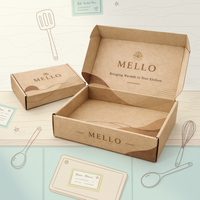 Boîte d'expédition pliable en carton kraft imprimé sur mesure, écologique, pour cadeaux, abonnements et vente au détail