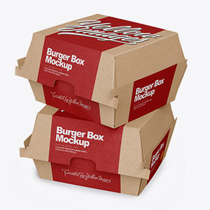 Embalaje de papel Kraft desechable personalizado, caja de pepitas de comida rápida para llevar, <span class=keywords><strong>hamburguesa</strong></span>, pollo - Product Image 6
