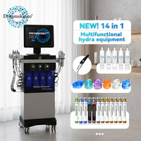 Appareil de beauté facial portable Hydra pour microdermabrasion exfoliante, dermaplaning liquide, booster de peeling pour le visage