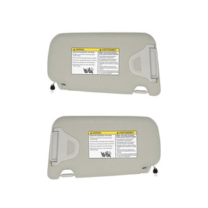 Nissan Sun Visor 96401-3SG8A Grey Pair Roof Mounted With <b>Light</b> For 2013-2019 Sentra - Product Image 2