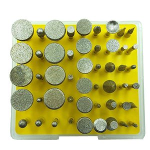Ensemble de 50 fraises diamantées, fraises diamantées pour <span class=keywords><strong>outil</strong></span> rotatif <span class=keywords><strong>Dremel</strong></span> - Product Image 3