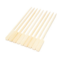 Brochettes jetables en bambou de haute qualité pour barbecue extérieur, 16,5 cm, type canon en fer