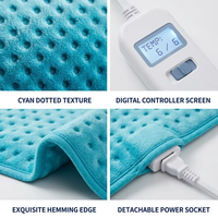 Coussin chauffant électrique 12x24" 30x60cm certifié CE ETL FCC, 6 températures, 4 minuteries, arrêt automatique, coussin chauffant de physiothérapie OEM/ODM