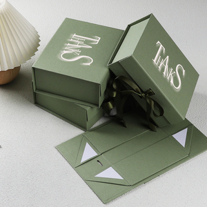 กล่องแม่เหล็กแข็งลายนูนเป็นมิตรกับสิ่งแวดล้อมสำหรับบรรจุภัณฑ์เครื่องสำอางและใช้เป็นของขวัญ - Product Image 6