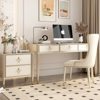 Bureau d'ordinateur en bois massif BK-50, bureau multifonctionnel pour la maison, la chambre à coucher, la salle d'étude, bureau de luxe léger, bureau de travail