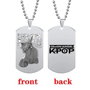 Anime Movie Kpop Demon Hunters Collier Saja Boys Rumi Mira Zoey Pendentif Halloween Mode Homme Femme Cosplay Accessoire Cadeaux - Product Image 3