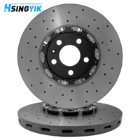 Kit de Pinzas de Freno Big Break con Discos de Cerámica de Carbono para Audi A6 A7 A8 OE 4M0615601P 350mm 28mm con 1 Año de Garantía