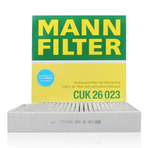 Germany Original MANN Cabin Filter CUK26023 With Certificates Verified Supplier for NISSAN BENZ OEM 2058350147 2058350047
