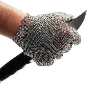 Anti-Schnitt-Handschuh aus Edelstahl 316, Schlachter-Fisch handschuh zum Schlachten