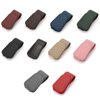 Supports magnétiques universels en cuir pour lunettes de soleil, pour pare-soleil de voiture, porte-lunettes, clip de rangement