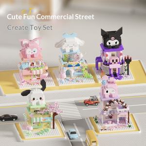 Bloques de construcción de escenas callejeras de partículas pequeñas, compatibles con modelos arquitectónicos <span class=keywords><strong>Lego</strong></span> City, juguetes educativos de ensamblaje para niños - Product Image 2