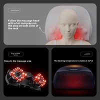 Dispositif de soutien dorsal, coussin de massage cervical et lombaire, coussin chauffant électrique pour le cou et les épaules, oreiller de massage Shiatsu