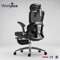 Chaise de bureau pivotante avec accoudoirs coulissants latéraux CE EN 1335, inclinable, réglable en hauteur, pour usage commercial, vente en gros, directement de l'usine
