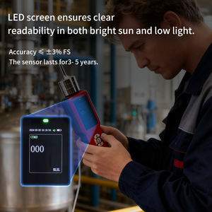 Máy đo khí công nghiệp di động DR-BX100, bơm đơn, độ chính xác cao, màn hình LCD kỹ thuật số, dùng cho khí dễ cháy như metan (CH4), propan, LPG, hydro (H2) - Product Image 3