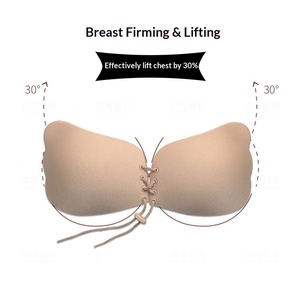 Autocollants <span class=keywords><strong>de</strong></span> poitrine invisibles, soutien-gorge adhésif liftant à cordon <span class=keywords><strong>de</strong></span> serrage, cache-tétons push-up effet galbant, approvisionnement ODM transfrontalier - Product Image 3