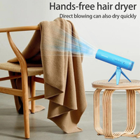 Sèche-cheveux de voyage pliable haute vitesse 1200W mains libres, ensemble prêt à offrir pour usage professionnel et hôtelier