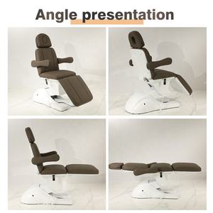 Meja Pijat Modern Terbaru yang Dapat Disesuaikan Warna Coklat Tempat Tidur Teknisi Bulu Mata Elektrik Tempat Tidur Klinik Estetika Perabot Salon Kecantikan 190*83*66cm * - Product Image 2