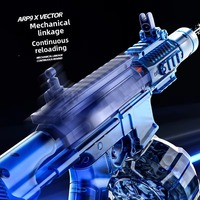 Senapan Air Listrik YT New Hot Vector Arp9 S200S dengan Lampu Api, Tembakan Beruntun, Mainan untuk Permainan Tembak-tembakan Air Anak-anak