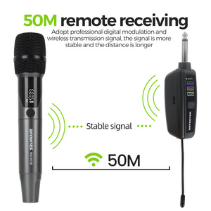Microfone Sem Fio RAYHAYES RG-H15S Duplo Portátil UHF Profissional para Karaokê e Videoke - Product Image 2