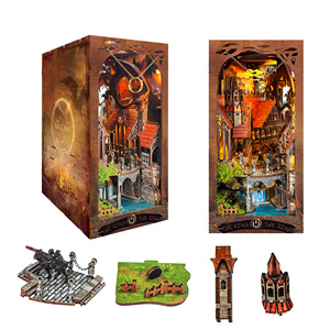 Hamaileon Kits <span class=keywords><strong>de</strong></span> construction <span class=keywords><strong>de</strong></span> niches à livres DIY, modèle miniature en bois, kit <span class=keywords><strong>de</strong></span> modèle miniature, porte-<span class=keywords><strong>livre</strong></span>, bibliothèque assemblée (Le Seigneur des <span class=keywords><strong>anneaux</strong></span>-SQ05) - Product Image 4