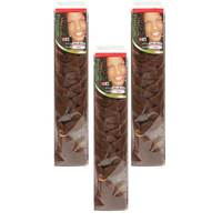 Extensions de cheveux tressés en fibre synthétique haute température 165g, texture Yaki, pour tresses Jumbo et Box Braids, à la mode