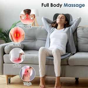 Masseur de cou et de dos Shiatsu 3D avec fonction de chaleur, 3 modes d'intensité pour la maison et la voiture, écran LCD, arrêt automatique D0100XU8MW7 3D S - Product Image 4