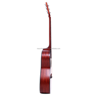 Acoustic Guitar 39 Inch Cutaway Solid Top Engleman Spruce Acoustic Guitar Sapele Back Side High Quality Folk Guitar