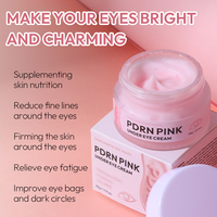 Crème pour les yeux PDRN rose, éliminateur de cernes sous les yeux, éclaircissant, éclat radieux, crème pour les yeux à l'ADN de saumon, 20g