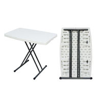 Tables pliantes en plastique légères et populaires, tables de pique-nique d'extérieur, tables d'extérieur, camping