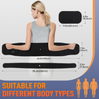 Masseur de soutien lombaire avec logo personnalisé ceinture de massage avec chauffage électrique vibration soulagement des douleurs dorsales