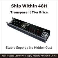 Fuente de Alimentación LED Regulable Triac HRGS OEM, PF0.5-0.6, Eficiencia 80%, Montaje en Gabinete Oculto, Larga Duración MTBF 50000H