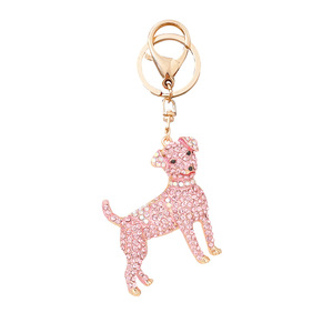 Porte-clé<span class=keywords><strong>s</strong></span> chien teckel mignon en strass de cristal, pendentif de sac de mode pour voiture - Product Image 5