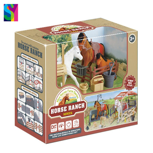 Sy Dieren Boerderij Speelgoed Huis Paardenstal Simulatie Massaal Scène Stal Realistische Paarden Kinderen Paardenboerderij Speelgoedset - Product Image 5