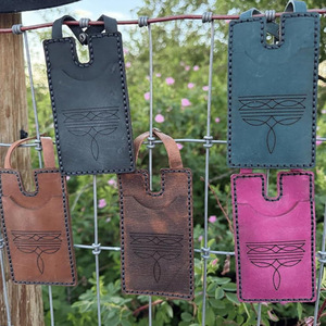 Cartera Vintage para Botas Vaqueras con Correa de Broche, Bolsa Retro Medieval de Cuero Genuino con Cierre de Mosquetón, Accesorios para Botas de Vaquero - Product Image 4