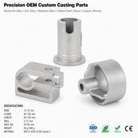 Kit de montage en aluminium moulé sur mesure OEM, avec manchon alésé, support de cylindre, support de palier, bride, tolérance de précision CT4/CT8 CNC