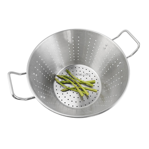 Convenient boil pasta drain steam <b>vegetables</b> combo stainless steel colander <b>pot</b> - Product Image 3