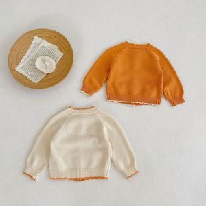 Abbigliamento Autunnale <span class=keywords><strong>in</strong></span> <span class=keywords><strong>Maglia</strong></span> per Neonati, Cardigan Floreale <span class=keywords><strong>in</strong></span> <span class=keywords><strong>Cotone</strong></span> Ricamato, Maglione Lavorato a <span class=keywords><strong>Maglia</strong></span> per Bambina - Product Image 2