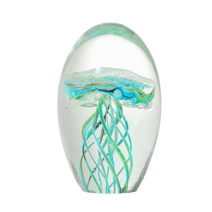 Vague en verre de Murano soufflé à la main, motif méduse créative, pour presse-papiers, ornements, petits cadeaux, série artiste, verre cristallin - Product Image 5