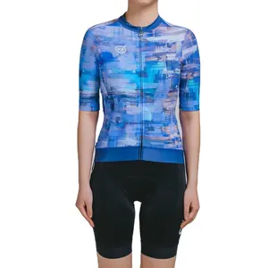 Custom Cycling Clothing Kit Wholesale Bicycle Jersey Zipper Pocket Women's Design Your Own Bike Wear Set